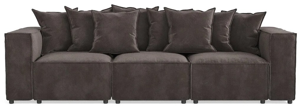 Πολυμορφικός καναπές Seattle U100, Αριθμός θέσεων: 4, Ανθρακί, 296x108x74cm, Ταπισερί, Πόδια: Πλαστική ύλη | Epipla1.gr