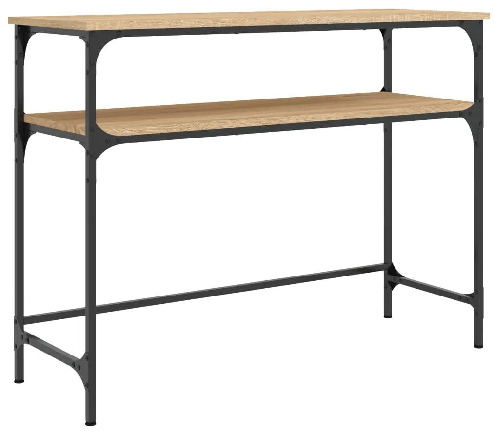 vidaXL Τραπέζι Κονσόλα Sonoma Δρυς 100x35,5x75 εκ. Επεξεργασμένο Ξύλο
