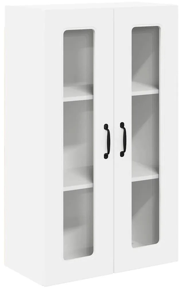 vidaXL Κρεμαστό ντουλάπι κουζίνας με ράφι Λευκό 60 x 31 x 100 εκ.