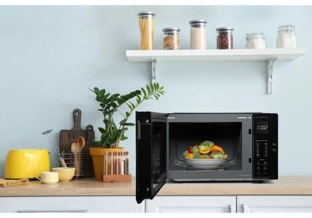 φούρνο μικροκυμάτων Continental Edison CEMO23B Μαύρο noir 1280 W 23 L