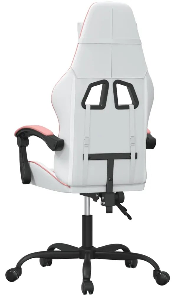 vidaXL Καρέκλα Gaming Λευκό και Ροζ από Συνθετικό Δέρμα