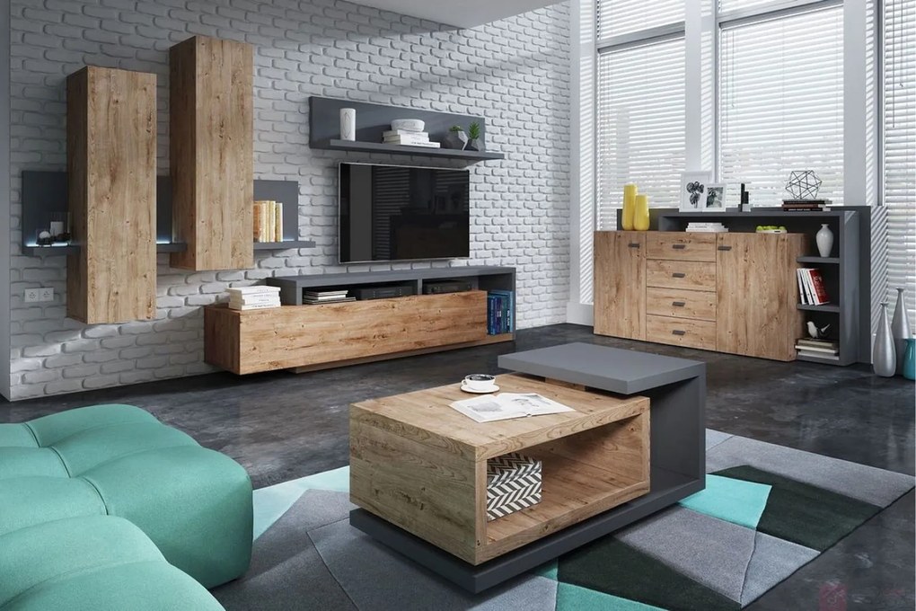 Τραπεζάκι σαλονιού Bron plus-Fusiko - Anthraki