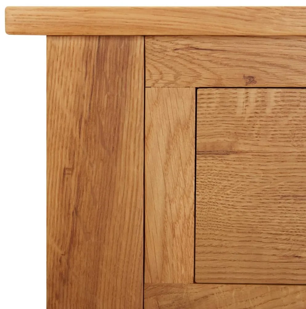 vidaXL Τραπέζι Κονσόλα 110 x 40 x 75 εκ. από Μασίφ Ξύλο Δρυς