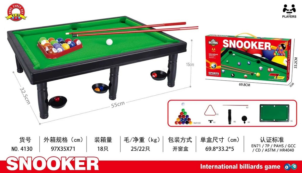 Επιτραπέζιο μπιλιάρδο mini - 4130 - 917180