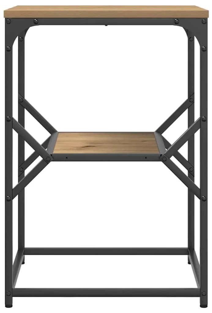 vidaXL Τραπεζάκι Πλευράς artisan δρυς 41 x 40 x 60 εκ.