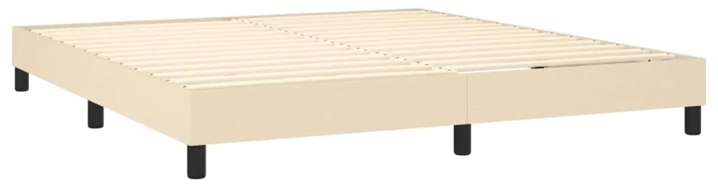 ΚΡΕΒΑΤΙ BOXSPRING ΜΕ ΣΤΡΩΜΑ ΚΡΕΜ 180X200 ΕΚ. ΥΦΑΣΜΑΤΙΝΟ 3140238