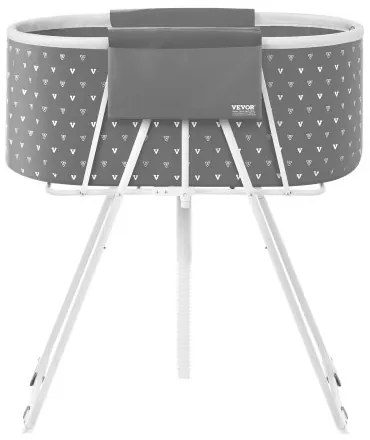 VEVOR Foldable Dog Bathtub Elevated Grey Shower Station for Small &amp; Medium Pets
