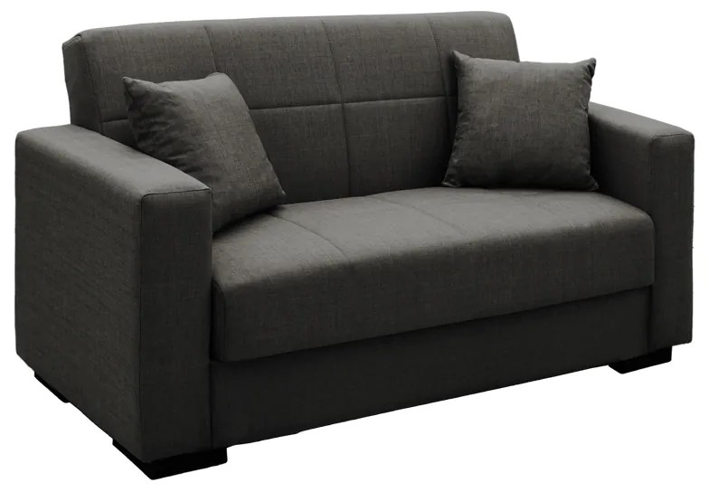 Καναπές-κρεβάτι με αποθηκευτικό χώρο διθέσιος Vox ανοιχτό ανθρακί ύφασμα 155x85x80εκ Υλικό: FABRIC - PLASTIC LEGS - METAL FRAME 328-000014