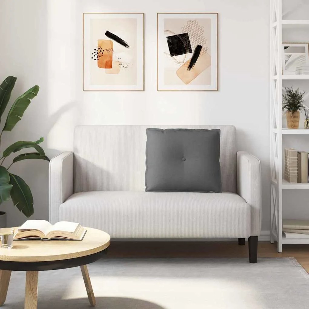 vidaXL Μαξιλάρι Πλάτης Σκούρο Γκρι 60 x 19 x 50 εκ ύφασμα