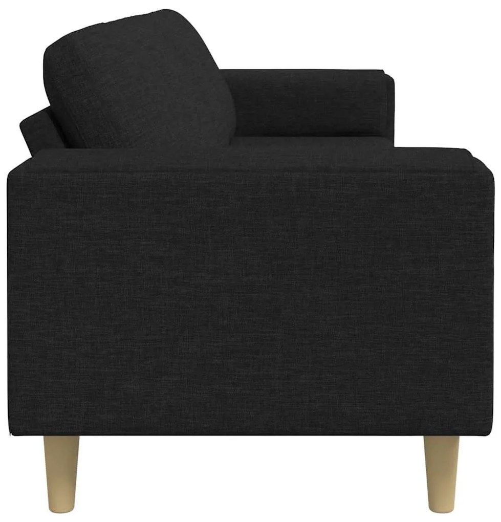 vidaXL Καναπές σαλονιού Μαύρο 250 x 77 x 76 εκ. Πολυεστέρας