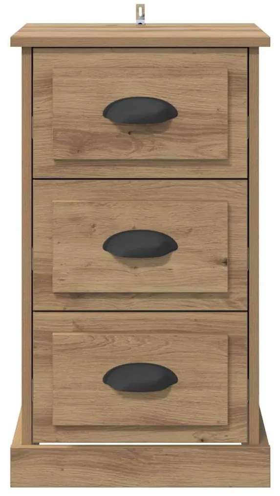vidaXL Κομοδίνο Artisan Oak 39 x 39 x 67,5 εκ. Επεξεργασμένο ξύλο