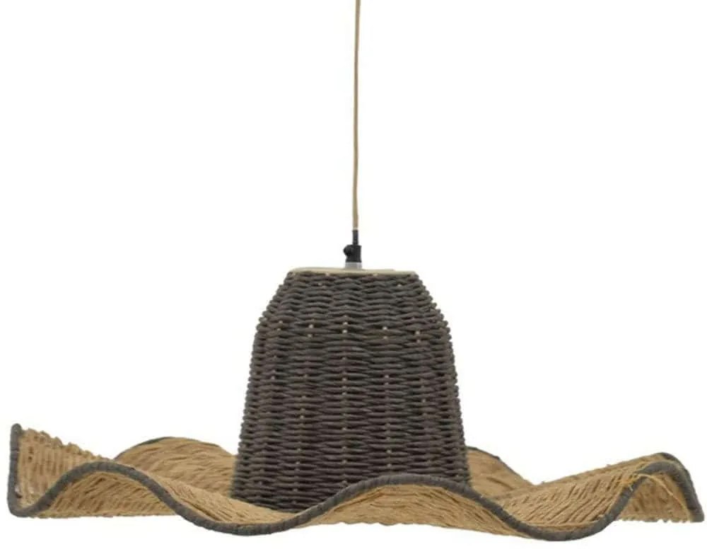 Φωτιστικό Οροφής Darla 311-000013 Φ57x110cm 1xE27 10W Natural-Black Inart