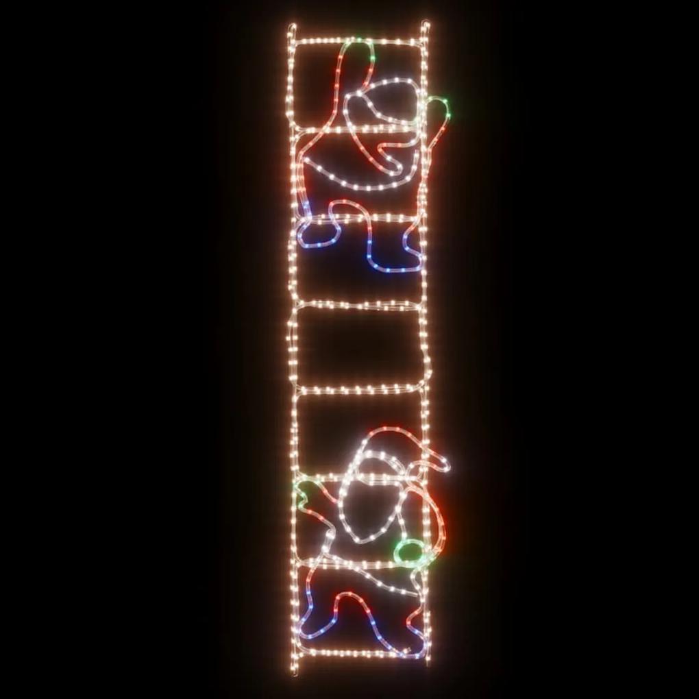 vidaXL Φιγούρα Άγιος Βασίλης σε Σκάλα με 552 LED 50 x 200 ΕΚ.