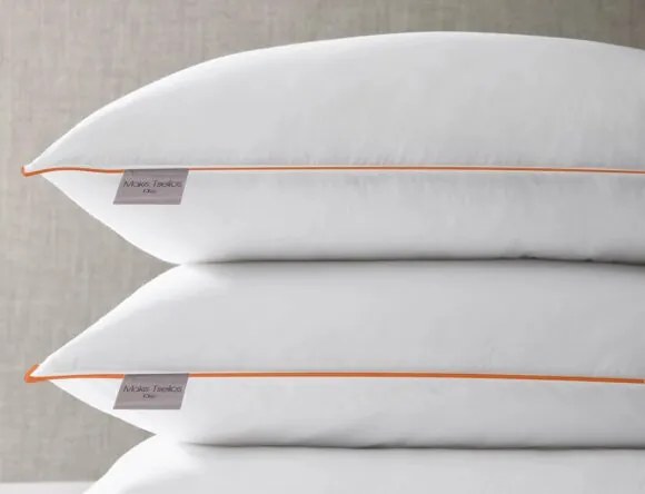 Makis Tselios Home - Ζεύγος Μαξιλάρια Ύπνου 50Χ70cm Fiber New Orange 800gsm