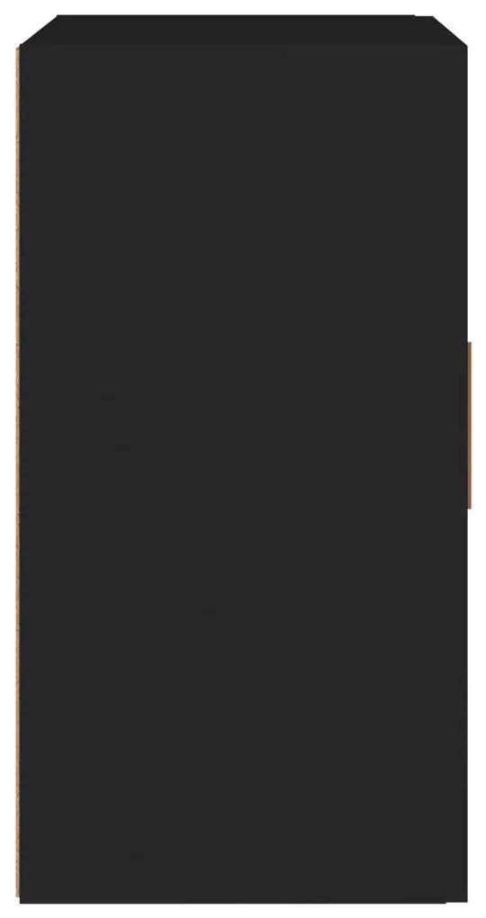 vidaXL Ντουλάπι Τοίχου Μαύρο 60 x 30 x 60 εκ. από Επεξεργασμένο Ξύλο