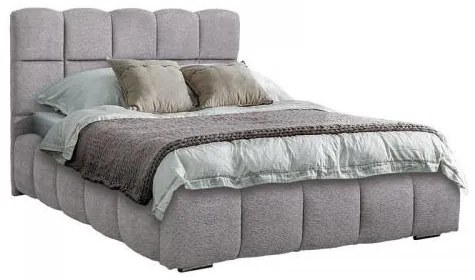 ΔΙΠΛΟ ΚΡΕΒΑΤΙ Fylliana Velora ΓΚΡΙ ΧΡΩΜΑ 185x223x125εκ (160x200) 887-225-031