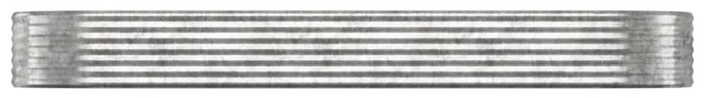 vidaXL Ζαρντινιέρα Ασημί 322x100x36 εκ. Γαλβανισμένος χάλυβας