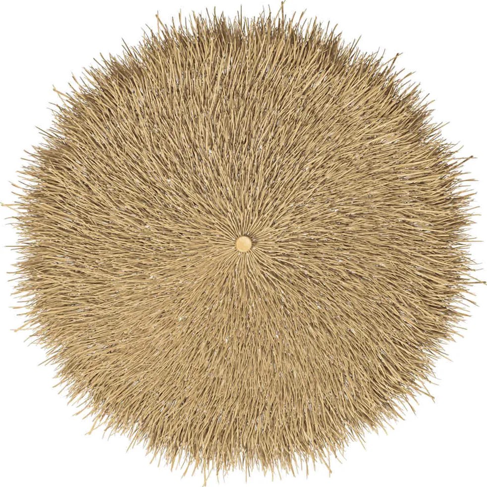 vidaXL Ομπρέλα 210 εκ. από Μπαμπού με Κάλυμμα από Φύλλα Μπανανιάς