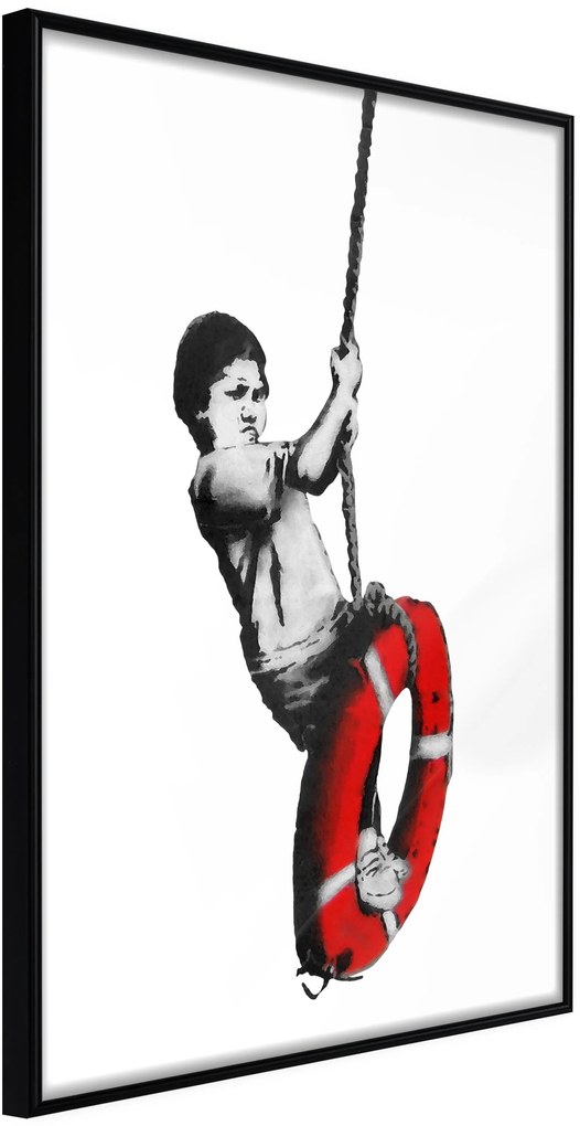 Αφίσα - Banksy: Swinger - 40x60 - Μαύρο - Χωρίς πασπαρτού