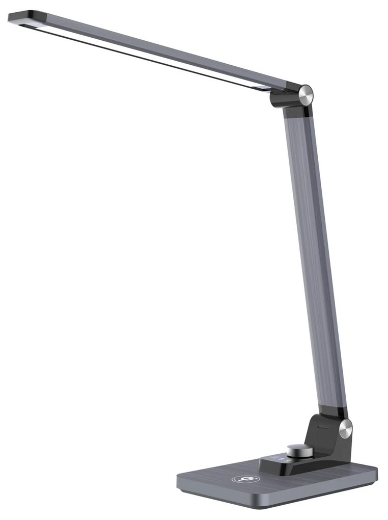 ΦΩΤΙΣΤΙΚΟ ΓΡΑΦΕΙΟΥ LED BLAIN PRO HM4458.07 ΓΚΡΙ ΒΑΣΗ ABS & ΑΛΟΥΜΙΝΙΟ 35,6x43,1Υεκ
