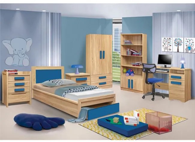 ΒΙΒΛΙΟΘΗΚΗ PLAYROOM SONAMA-ΣΙΕΛ HM10146.02 80X35X180εκ. (1 Τεμμάχια)