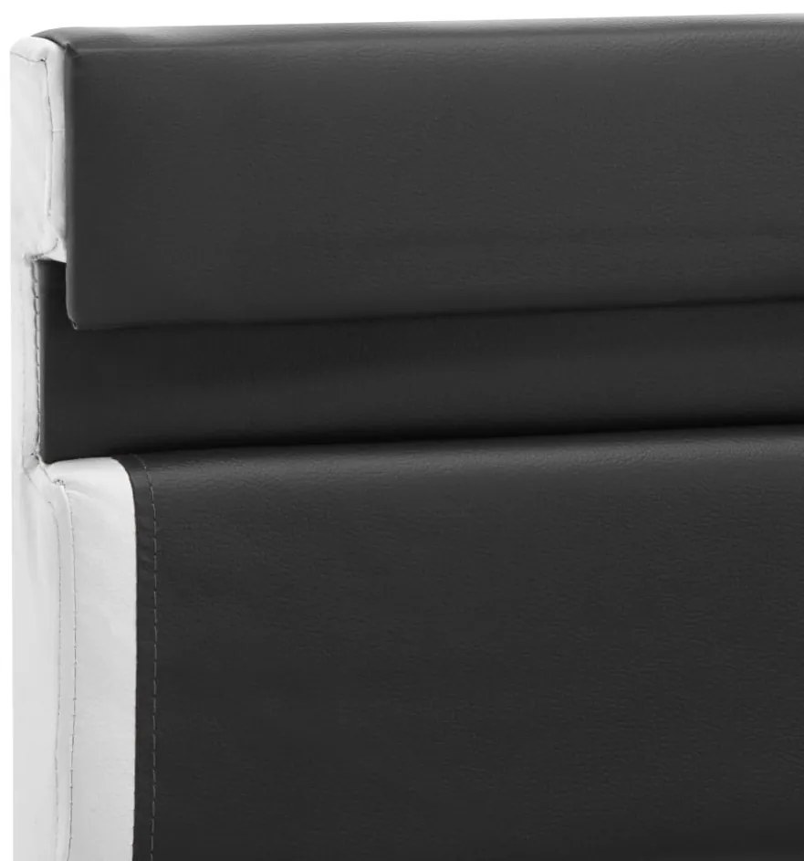 vidaXL Πλαίσιο Κρεβατιού με LED Γκρι 180 x 200 εκ. από Συνθετικό Δέρμα