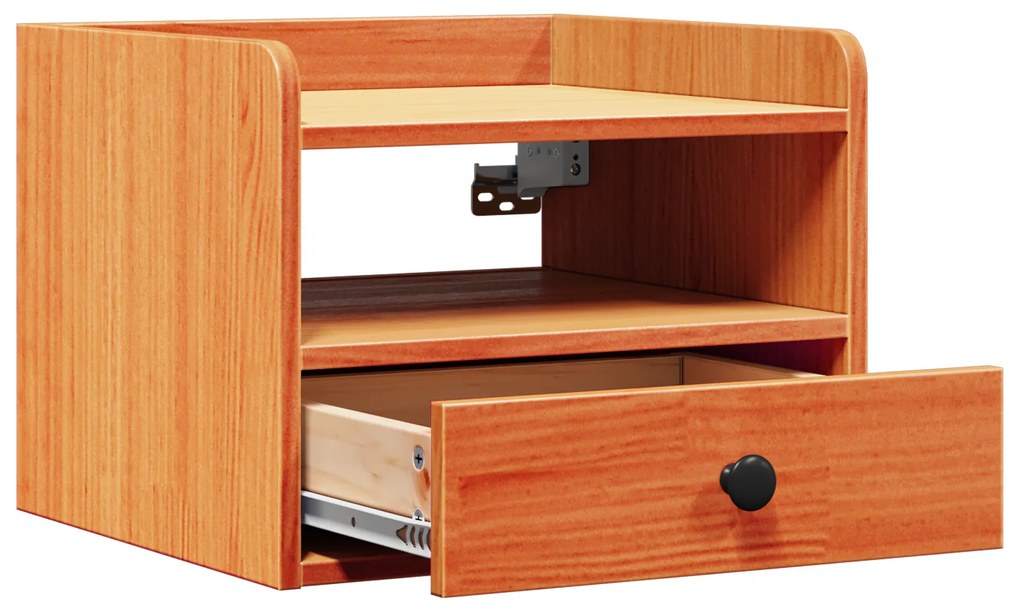 vidaXL Κομοδίνο Καφέ κεριού 38 x 36 x 29.5 εκ Συμπαγές ξύλο πεύκου