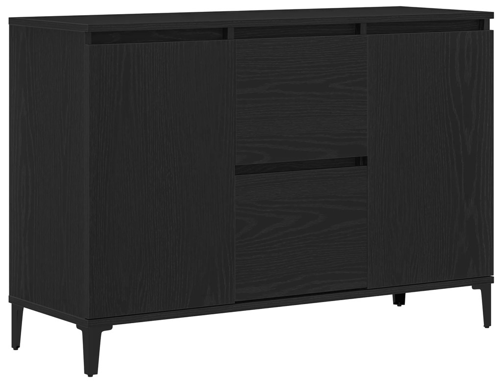 vidaXL Πλαϊνό γραφείο σε Μαύρο Δρυς 104x35x70 εκ. Φτιαγμένο από ξύλο
