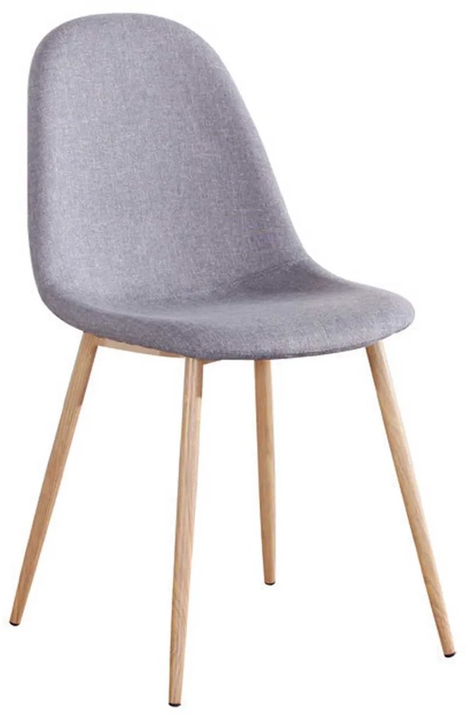 Καρέκλα Celina Grey ΕΜ907,1 45X54X87 cm Σετ 4τμχ Metal, Fabric