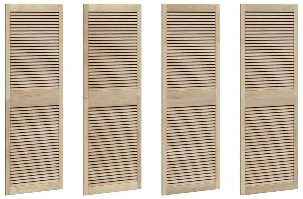 vidaXL Πόρτες Ντουλάπας Other με πόρτα 4 pcs Καφέ 170 x 59.5 x 2.1 εκ