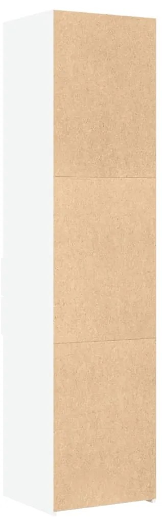 vidaXL Ντουλάπι Λευκό 45x42,5x185 εκ. από Επεξεργασμένο Ξύλο