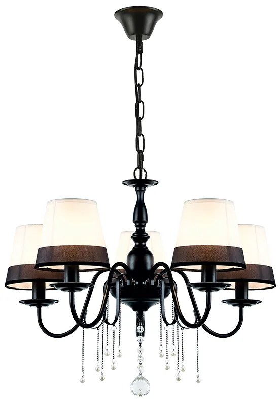 Φωτιστικό Κρεμαστο Aca EG167285PBW MULAN Μαύρο Ματ (Black Mat)