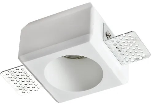 Χωνευτό Τετράγωνο Σποτ Γύψινο Trimless JOSIE GU10 Λευκό G90271C ACA-G90271C-Λευκό G90271C