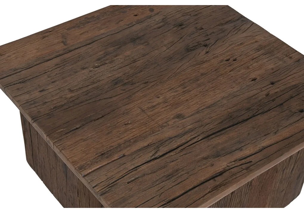 Τραπεζάκι Καφέ Home ESPRIT Καφέ Ξύλο 70 x 70 x 39 cm