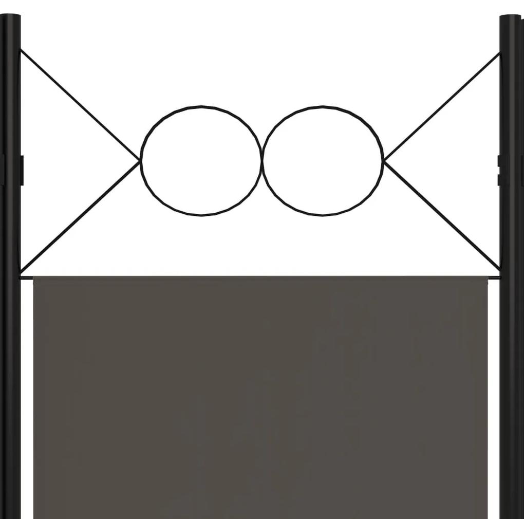 vidaXL Διαχωριστικό Δωματίου με 6 Πάνελ Ανθρακί 240 x 180 εκ.