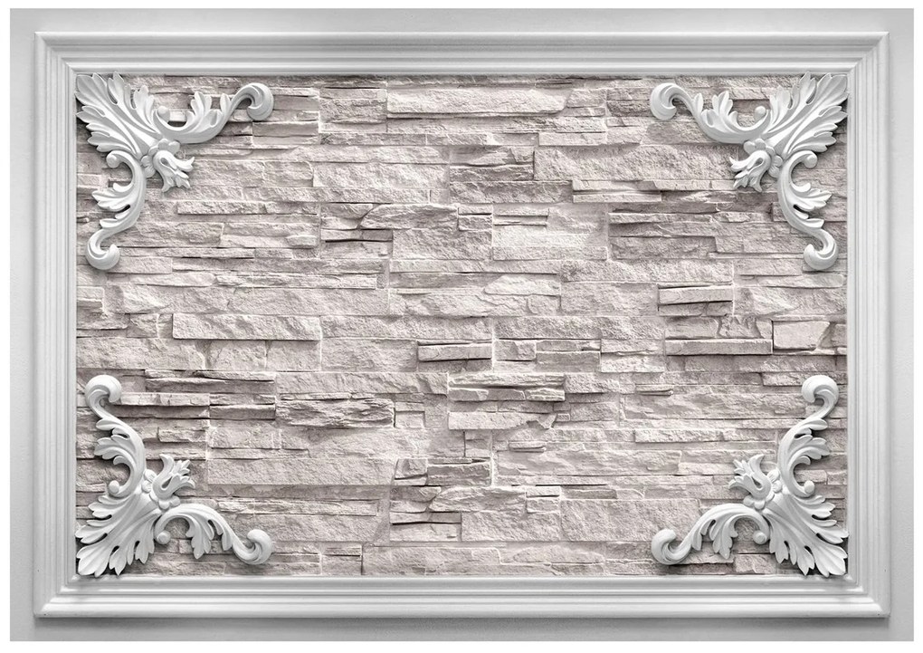 Φωτοταπετσαρία - Brick in the Frame (Beige) 150x105