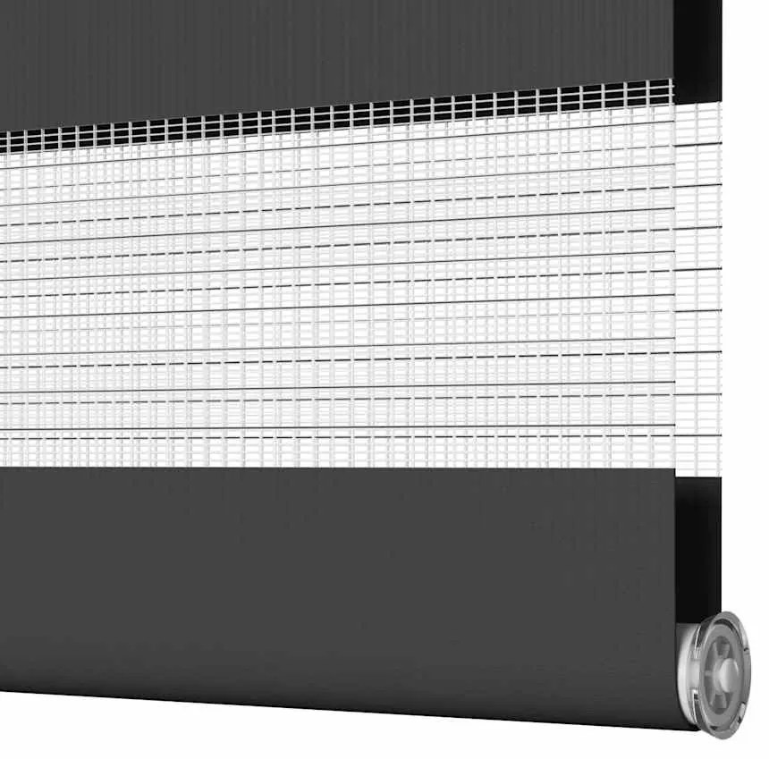 Ζέβρα τυφλή Μαύρο Πλάτος υφάσματος 105,9 εκ. Πολυεστέρας - Μαύρο