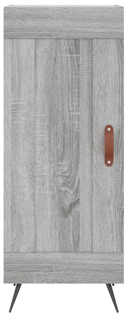 vidaXL Μπουφές Sonoma Γκρι 34,5 x 34 x 180 εκ. από Επεξεργασμένο Ξύλο