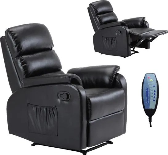 Πολυθρόνα Relax Massage Voron-Μαύρο