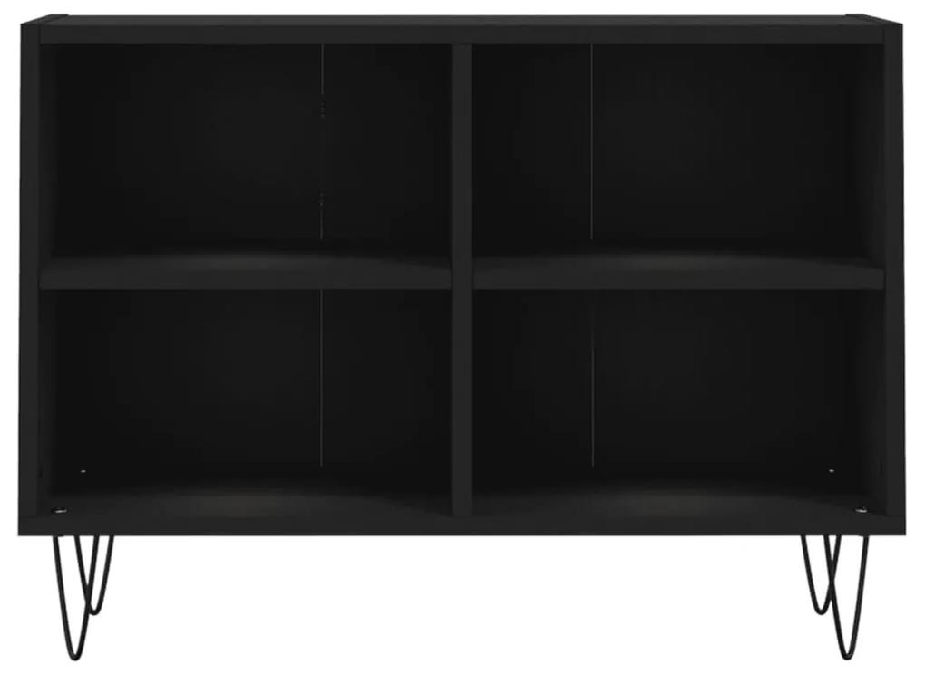 vidaXL Έπιπλο Τηλεόρασης Μαύρο 69,5x30x50 εκ. από Επεξεργασμένο Ξύλο