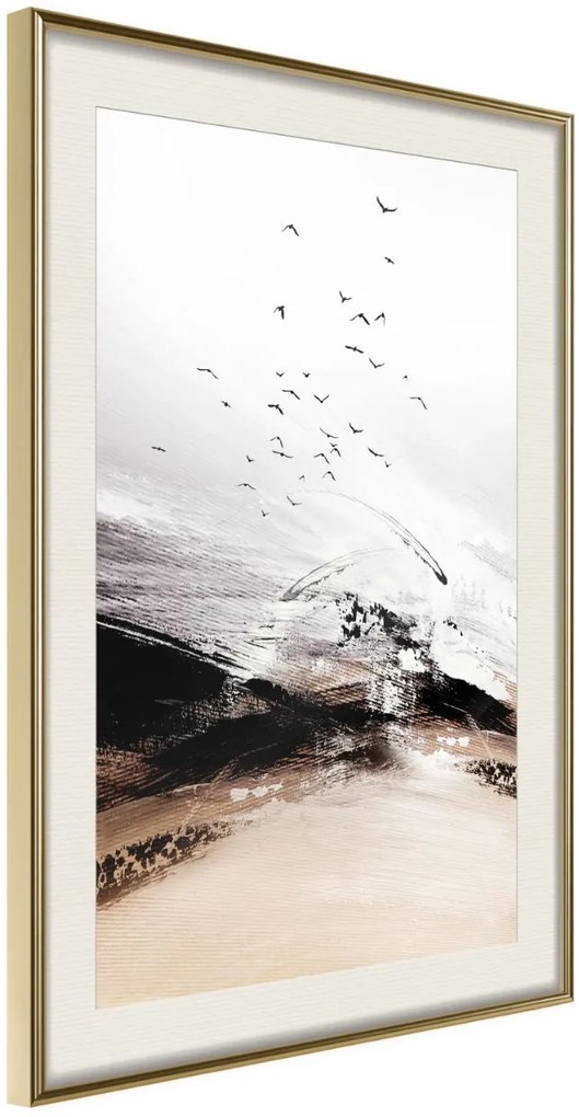 Αφίσα - Flight into the Unknown - 40x60 - Χρυσό - Με πασπαρτού