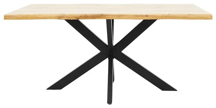 Tραπέζι Gilman pakoworld MDF sonoma-μαύρο 180x90x75εκ (1 τεμάχια)