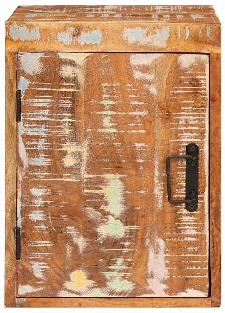 vidaXL Κομοδίνο 2 pcs Καφέ 35 x 33 x 48 εκ Ανακτημένο Στερεό Ξύλο