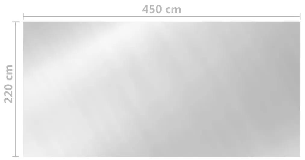 Κάλυμμα Πισίνας Ασημί 450 x 220 εκ. από Πολυαιθυλένιο - Ασήμι