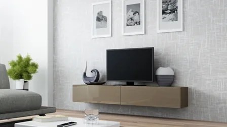 TV Stand VIGO RTV 180 latte/latte DIOMMI CAMA-VIGO-RTV-180-LATTE MAT/LATTE POŁYSK