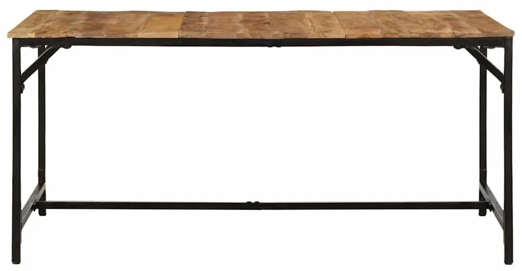 vidaXL Τραπεζαρία 160 x 80 x 75 εκ. από Μασίφ Ακατέργαστο Ξύλο Μάνγκο