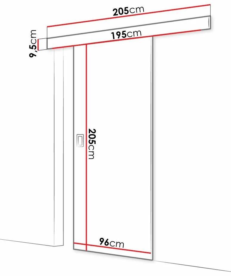 Συρόμενες πόρτες Dover 169, 26 kg, Άσπρο, Πλαστικοποιημένη μοριοσανίδα, Αλουμίνιο | Epipla1.gr