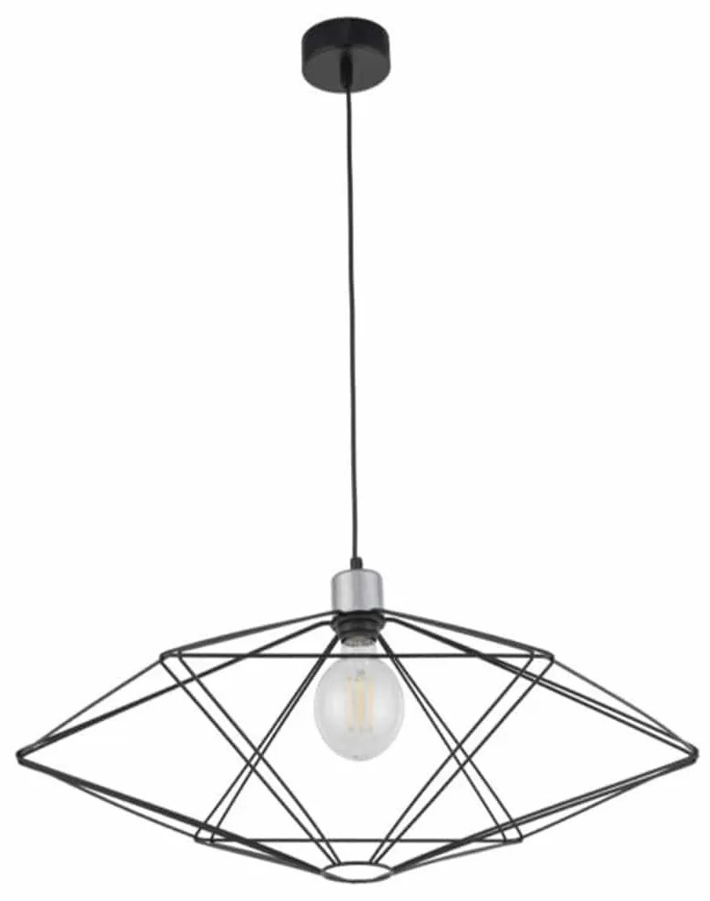 Φωτιστικό Οροφής Vario L 40554 63x73x80cm 1xE27 60W Black-Silver Sigma Lighting