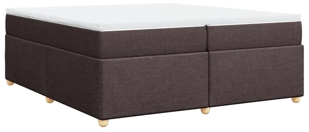 ΚΡΕΒΑΤΙ BOXSPRING ΜΕ ΣΤΡΩΜΑ ΣΚΟΥΡΟ ΚΑΦΕ 200X200 ΕΚ. ΥΦΑΣΜΑΤΙΝΟ 3285404