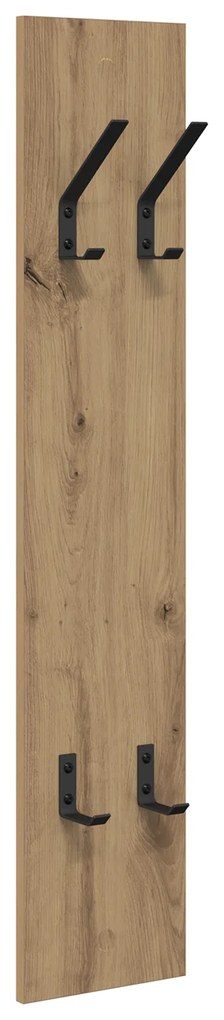 vidaXL Τοίχου Κρεμάστρα Επιτοίχιο artisan δρυς 20 x 1.5 x 100 εκ